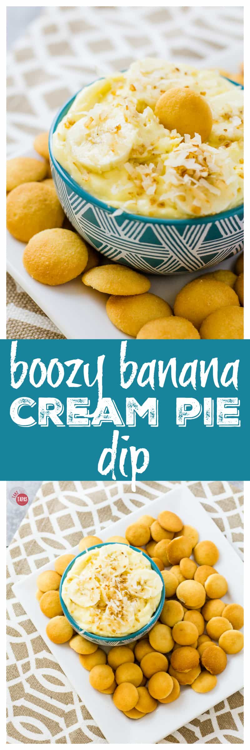 boozy banana cream pie dip