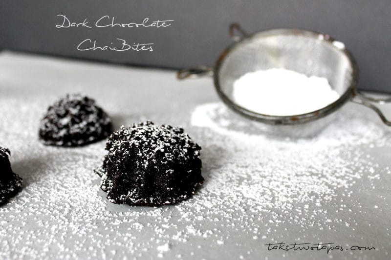 Dark Chocolate Chai Bites | taketwotapas.com