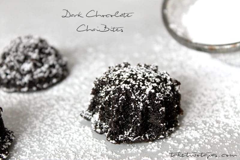 Dark Chocolate Chai Bites | taketwotapas.com