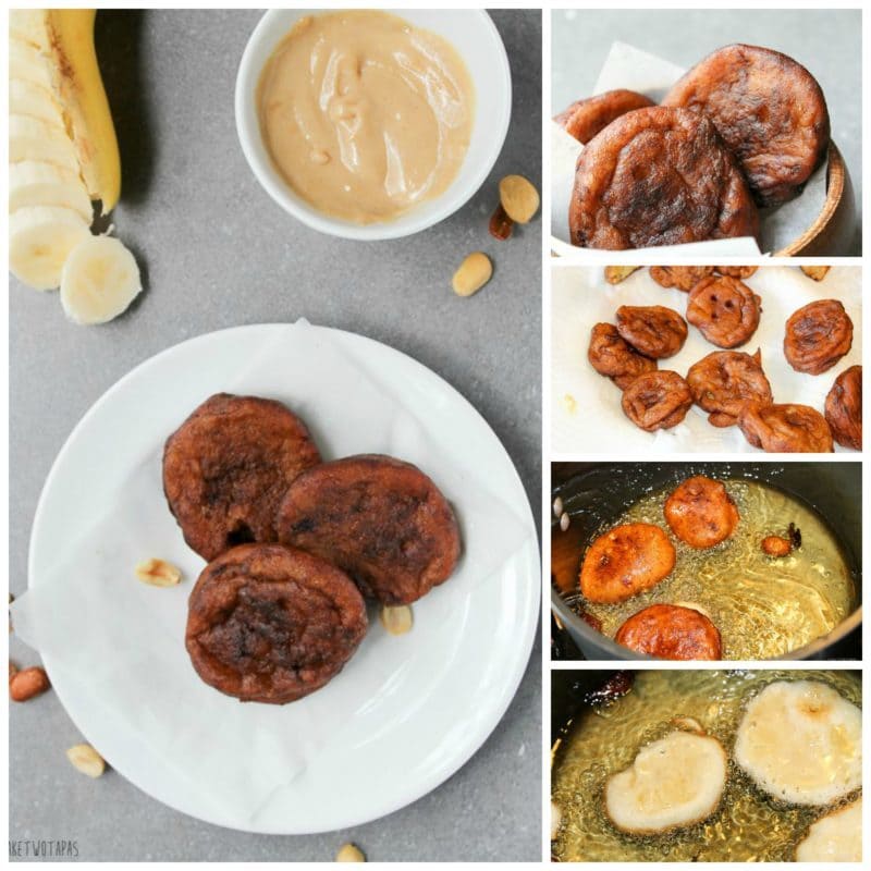 These creamy banana fritters are warm with a soft custard-like center and are enhanced by the flavor of peanut butter!