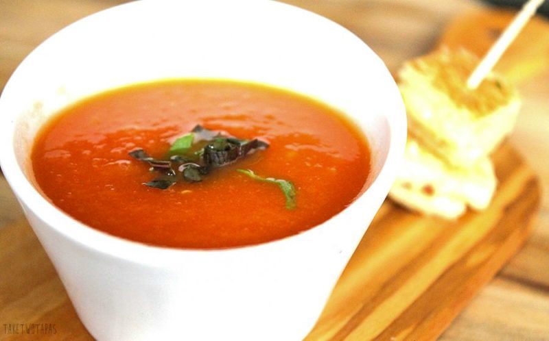Summer Grilled Tomato Soup Recipe | Take Two Tapas | #Summer #GrillRecipes #TomatoSoupRecipe #GrilledTomatoes #TomatoRecipe #TomatoSoup