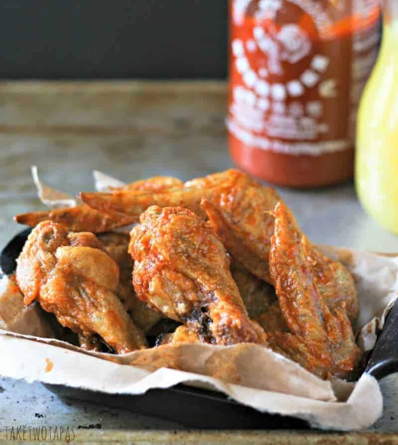 Sriracha Pineapple Chicken Wing Recipe | Take Two Tapas | #Sriracha #Pineapple #ChickenWings #chicken #tailgate #MarchMadness