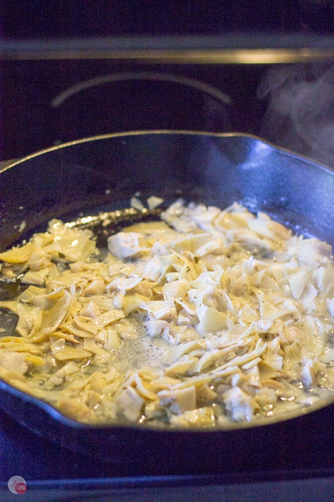 Garlic Artichoke Cheese Toasts Recipe | Take Two Tapas | #GarlicBread #Artichokes #Garlic #Toasts #CheeseToastRecipe
