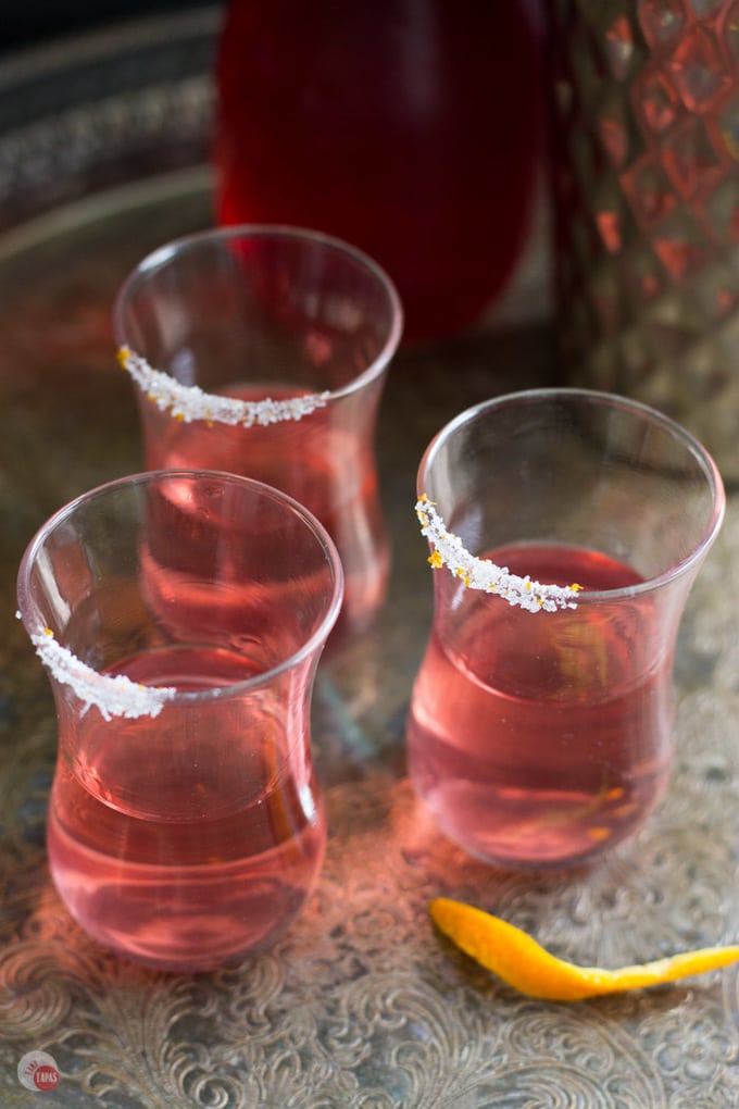 Cranberry and Vodka are the perfect combination in my Cosmopolitan Shot Recipe | Take Two Tapas | #CosmoRecipe #CosmopolitanCocktail #CocktailShot #ShotRecipe #Cranberry #Vodka