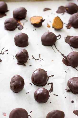 Caramel Fireball Truffles