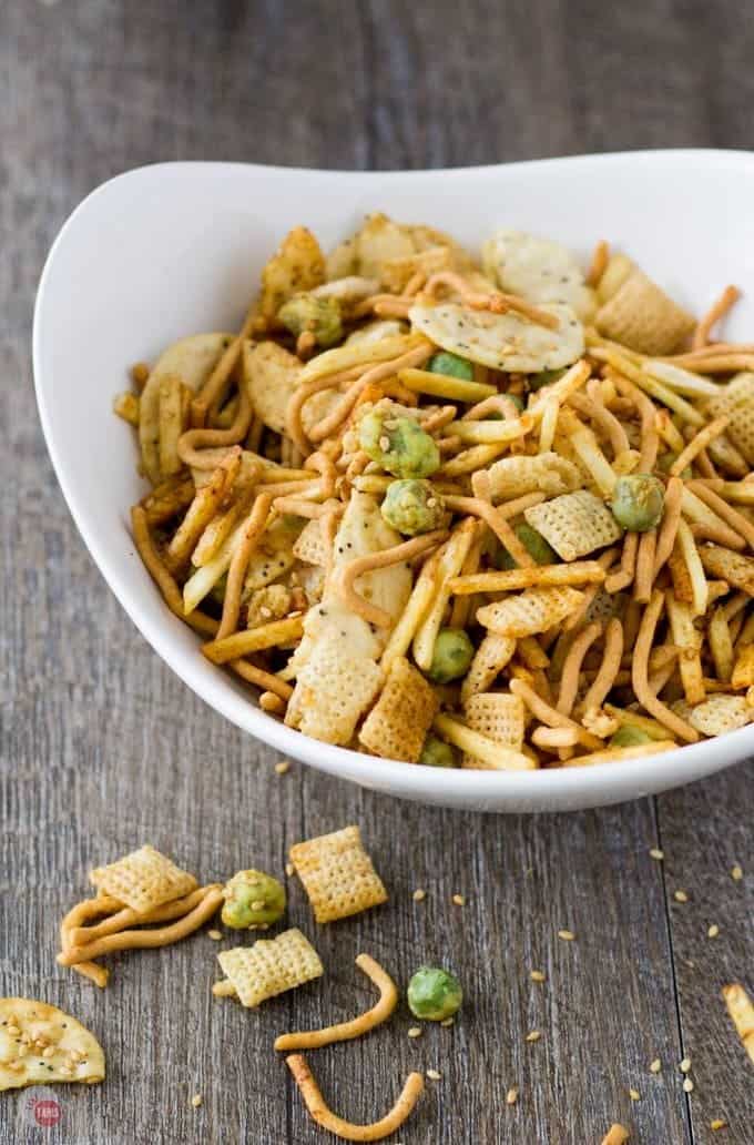 Asian Wasabi Chex Mix Party Snack for Far East Snacking!