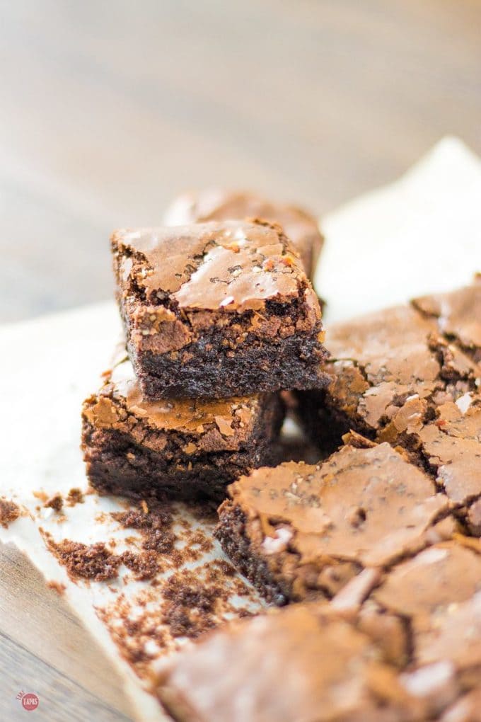 Bacon Salt Brownies hit all the right flavor cravings! | Take Two Tapas | #BaconSalt #Bacon #Brownies #BaconSaltBrownies #BrownieRecipes