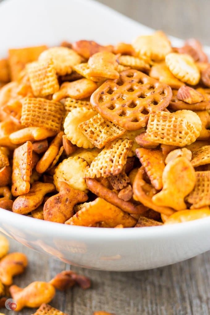 Sriracha Spicy Chex Mix For The Best Big Game Snack Ever!