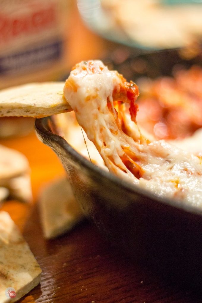 Arrabbiata Skillet Sausage Dip Pizza Chips Take Two Tapas