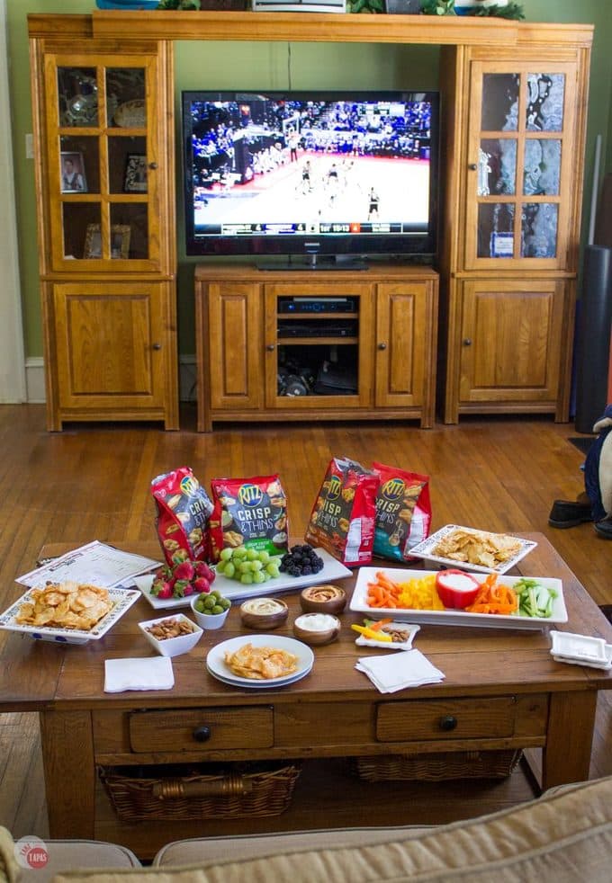 When you are ready to start tracking your bracket for the basketball tournament, you need to have some healthy options to keep you light on your feet! Healthy snacking options allow you to cheer for your team and yell at the referees when they make a bad call! Bracket Tracking and Healthier Snacking for the Basketball Tournament | Take Two Tapas