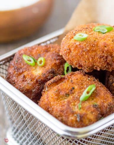 Southwest Potato Croquettes with Green Chile Ranch Dip