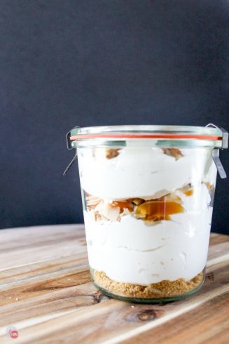 Coconut Caramel Pie Shooters - A Make-Ahead Summer Dessert