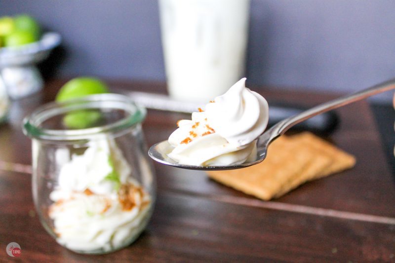 Key Lime Coconut Cheesecake Jars Recipe | Take Two Tapas | #KeyLime #Cheesecake #Coconut #nobake #desserts