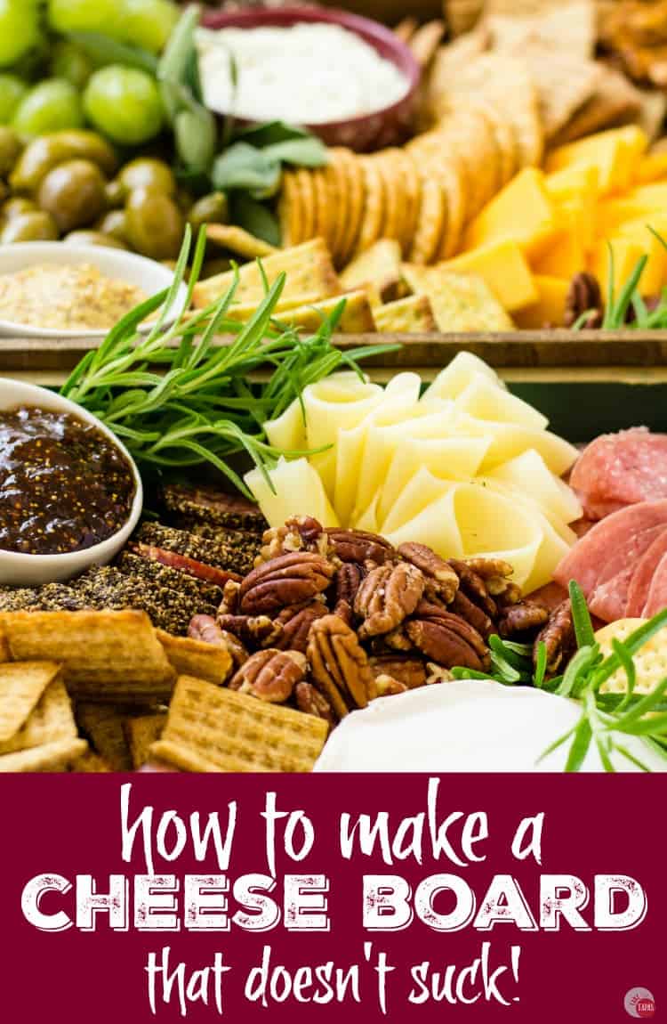 Need a killer cheese board? Check out my cheese board tutorial for your next party Pinterest Image