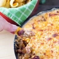 dip frito pie scoops chip corn skillet