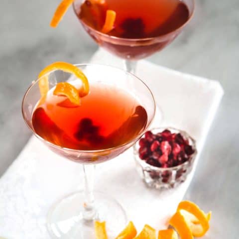 Easy Pomegranate Clementine Vodka Cocktail for a Toast!