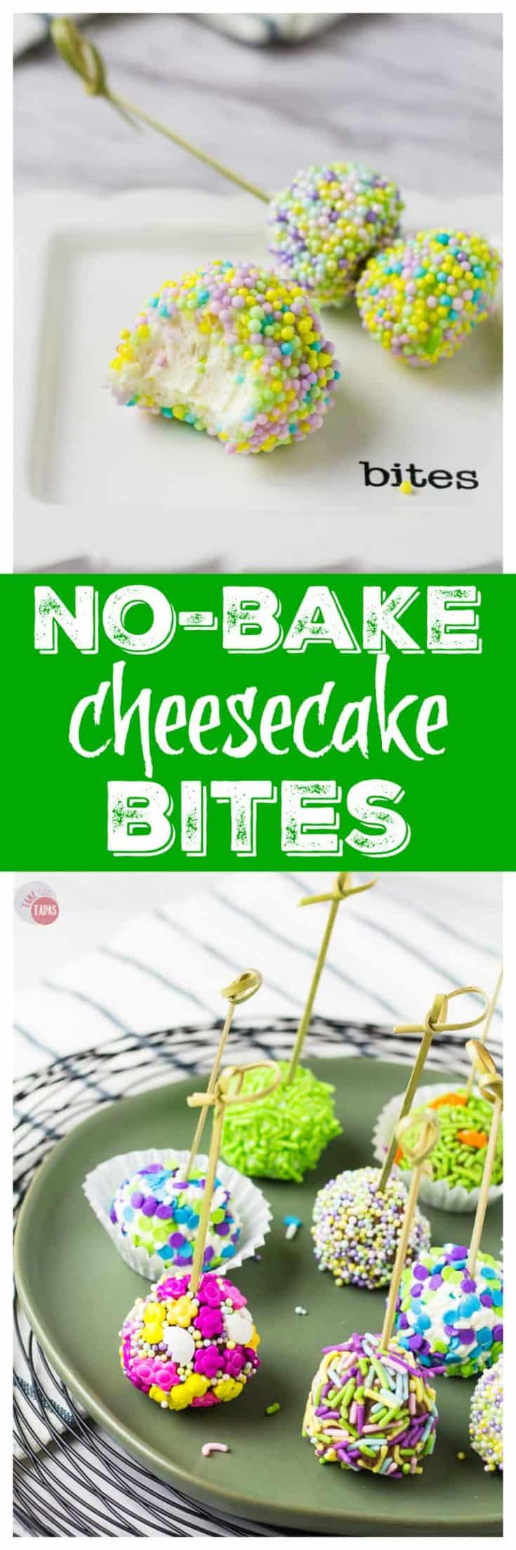 NO BAKE CHEESECAKE BITES {Easy!} Take Two Tapas