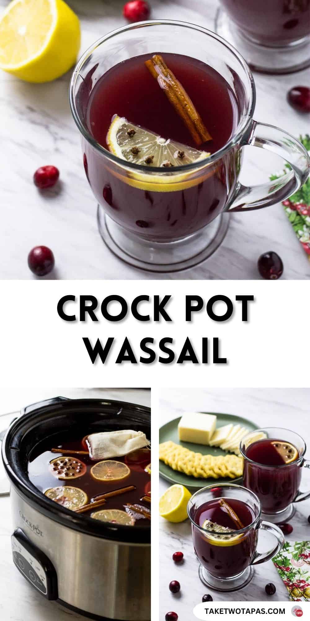 pinterest pin image for wassail punch