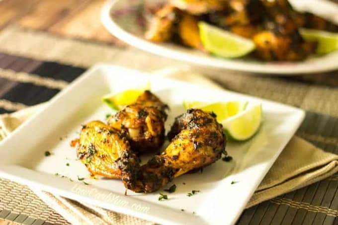 low carb keto chili lime chicken wings