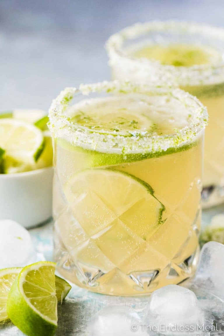 fizzy lime margaritas