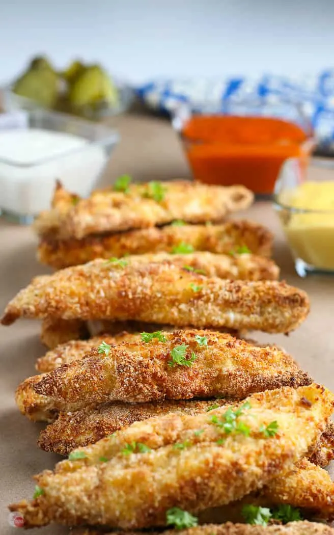 Recipe for Homemade Crispy Chicken Tenders in My New Hamilton Beach Air  Fryer - 2 Dads with Baggage