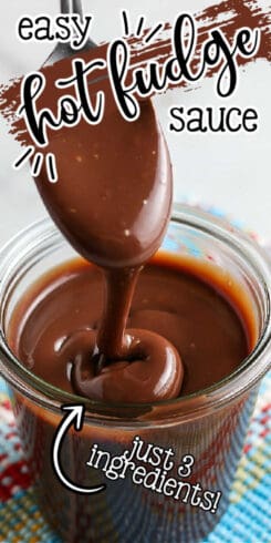 3 Ingredient Hot Fudge Sauce