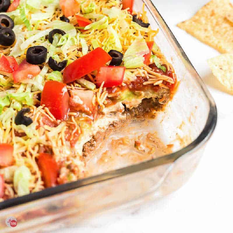7 Layer Hot Taco Dip with Ground Beef in 1 Minute (2024) Taco Recipe