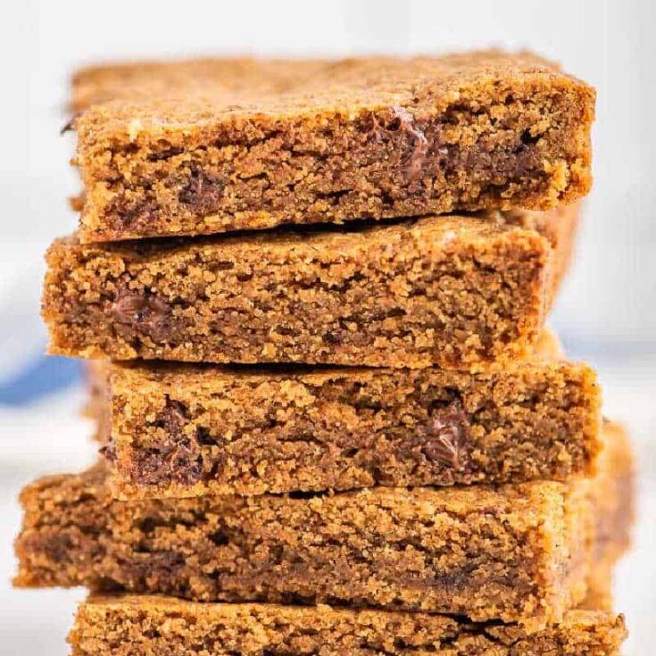 Easy Blonde Brownies With Chocolate And Chai - Take Two Tapas