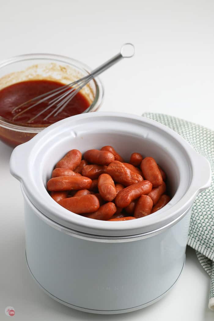 mini sausages in crockpot