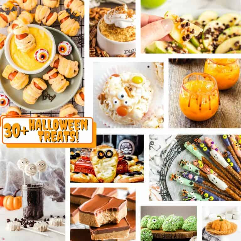 halloween foods collage