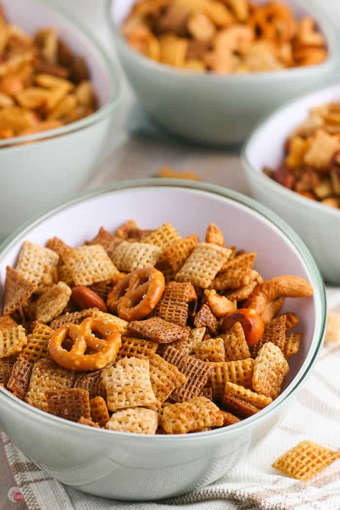 Amazing Party Chex Mix {Oven Baked} - Take Two Tapas