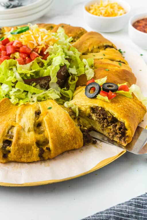 Taco Ring - Crescent Roll Taco Bake ~ Take Two Tapas