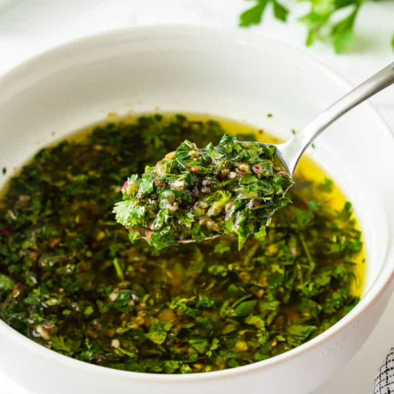 bowl of chimichurri