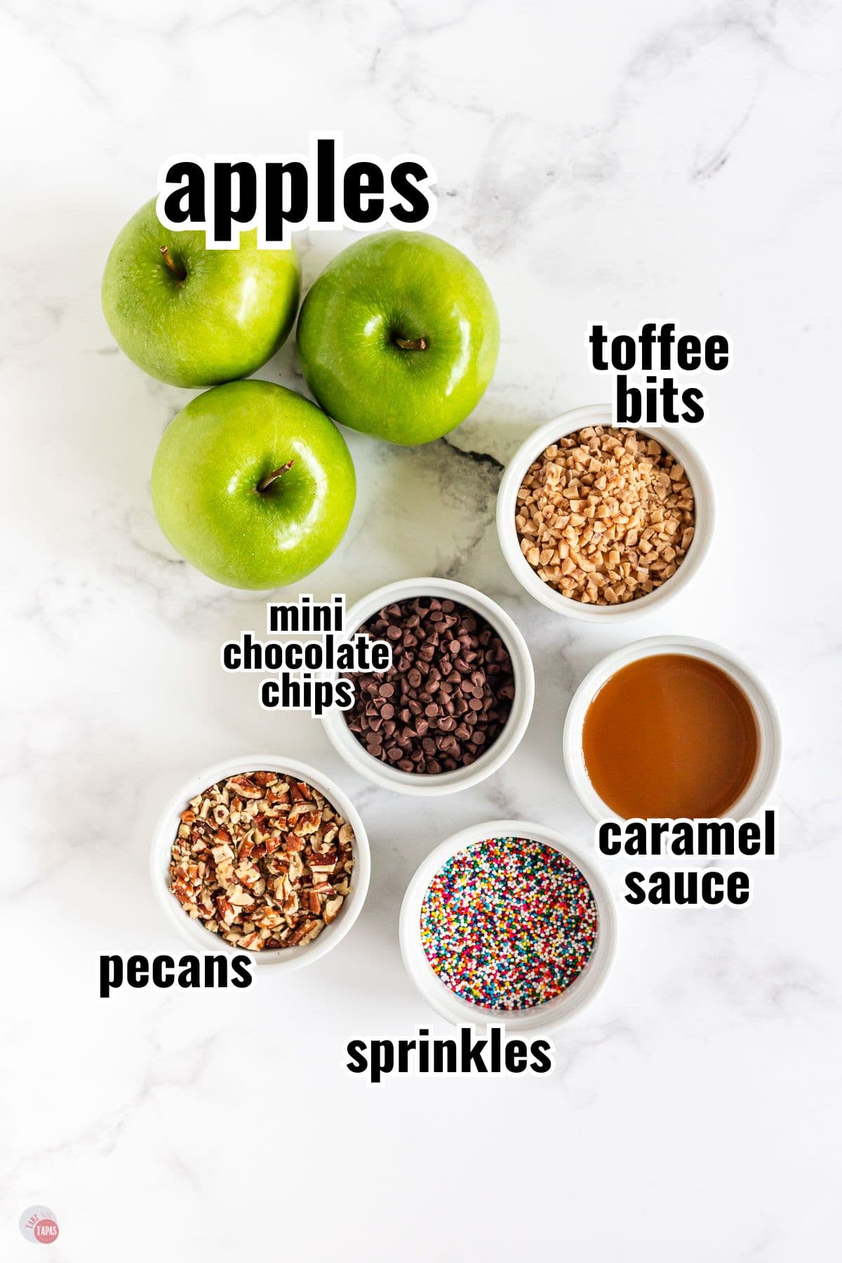 ingredients for apple nachos