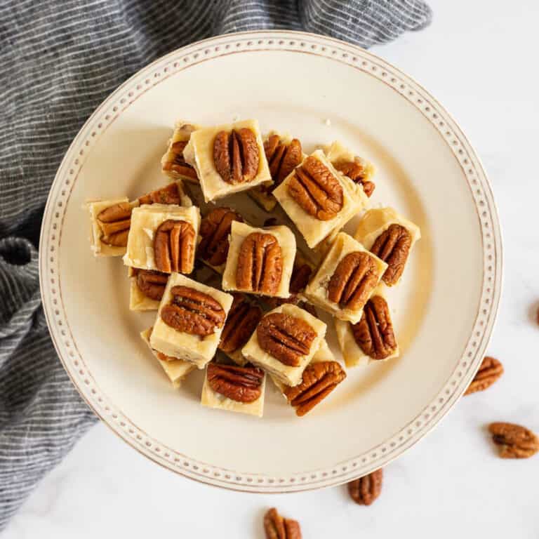 plate of fudge