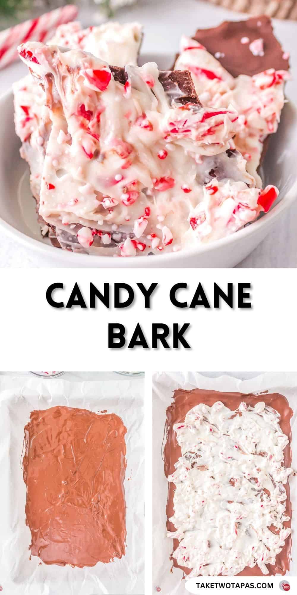 pinterest pin image for candy cane bark