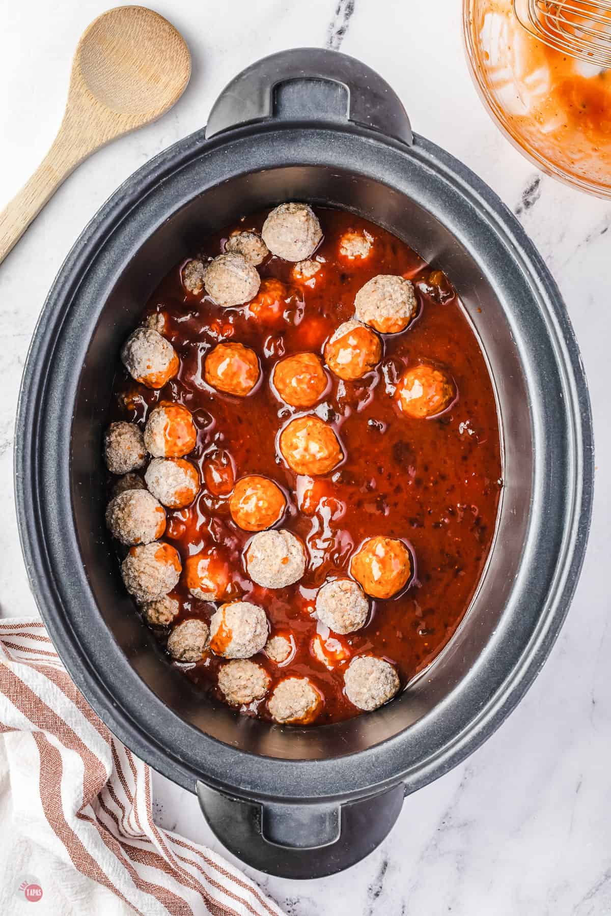 Crock Pot Sweet and Sour Meatballs (+Video) - The Country Cook
