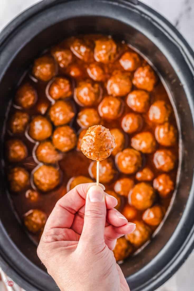 40 Best Meatball Appetizers Take Two Tapas   Sweet And Sour Meatballs Take Two Tapas 9 735x1103 