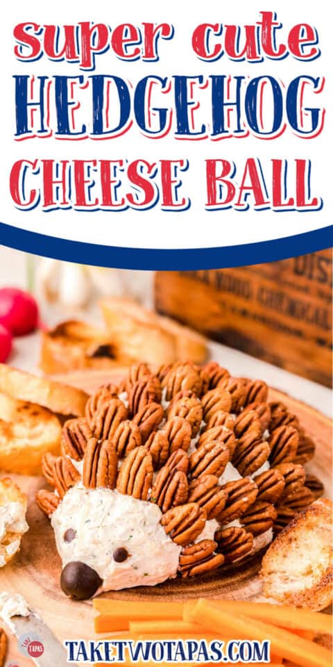 Hedgehog Cheese Ball - Take Two Tapas