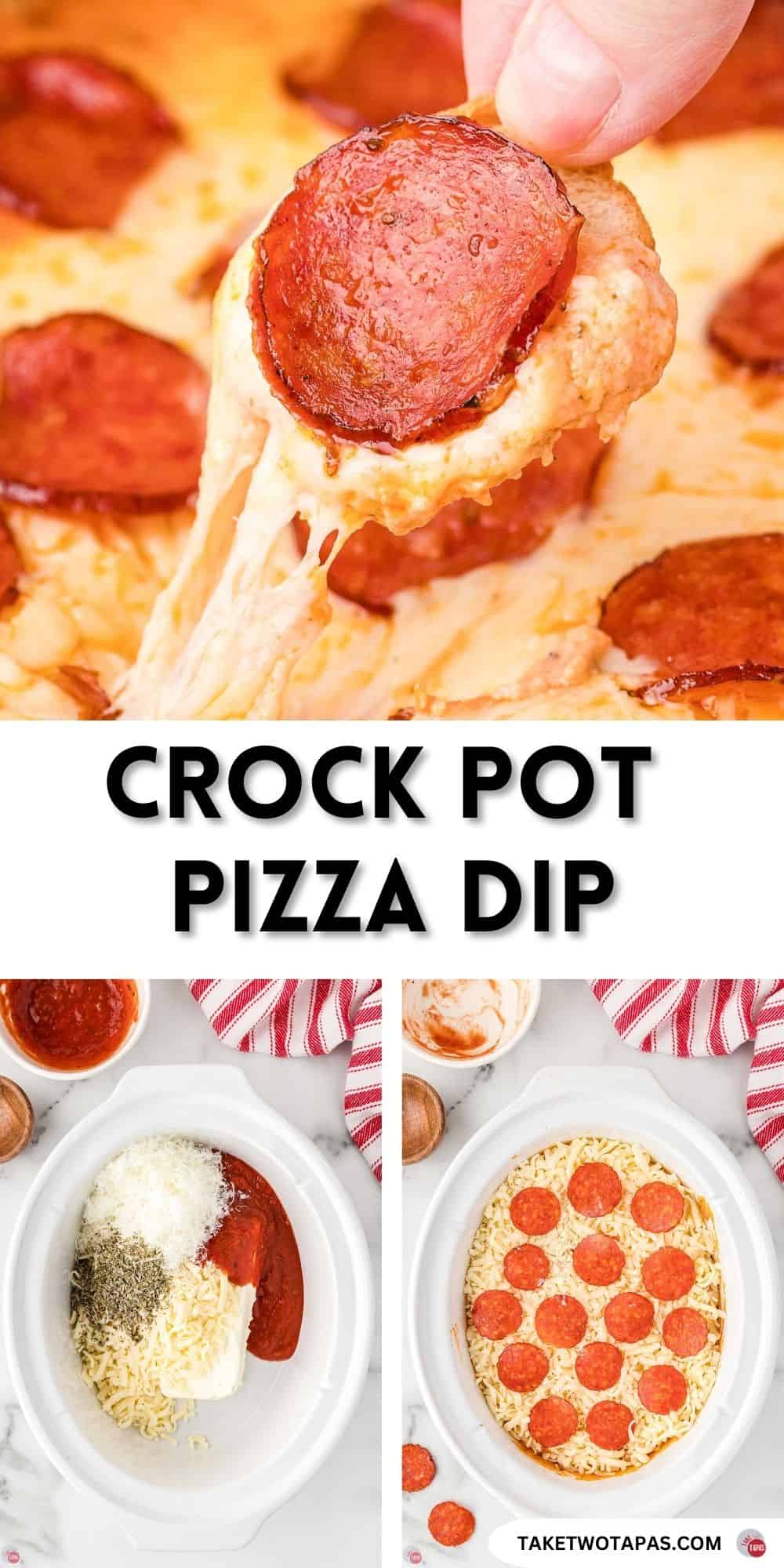 slowcooker pizza dip pinterest pin image