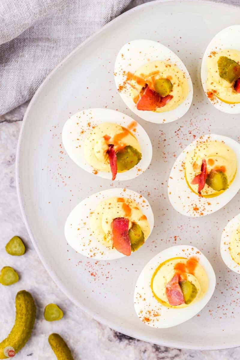 Million Dollar Deviled Eggs Classic Take Two Tapas 9179