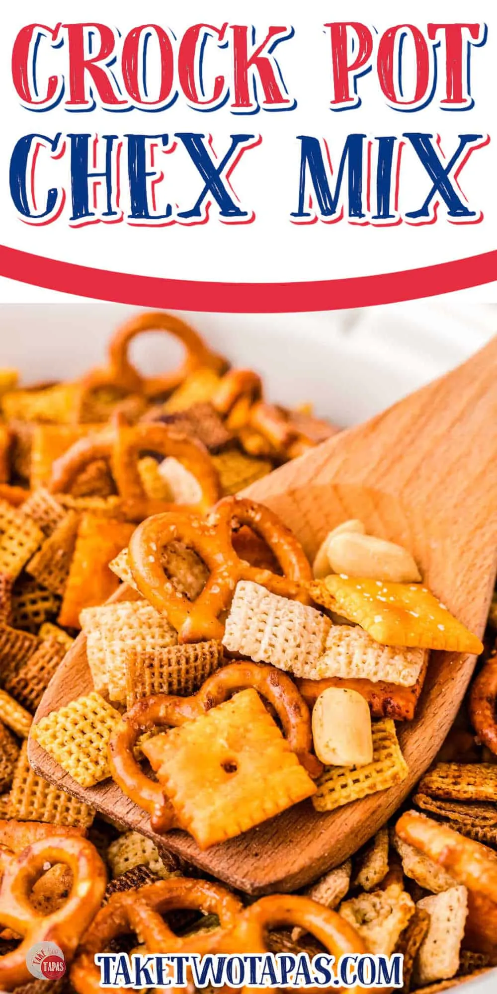 Slow Cooker Bold Chex Mix Recipe - The Chunky Chef