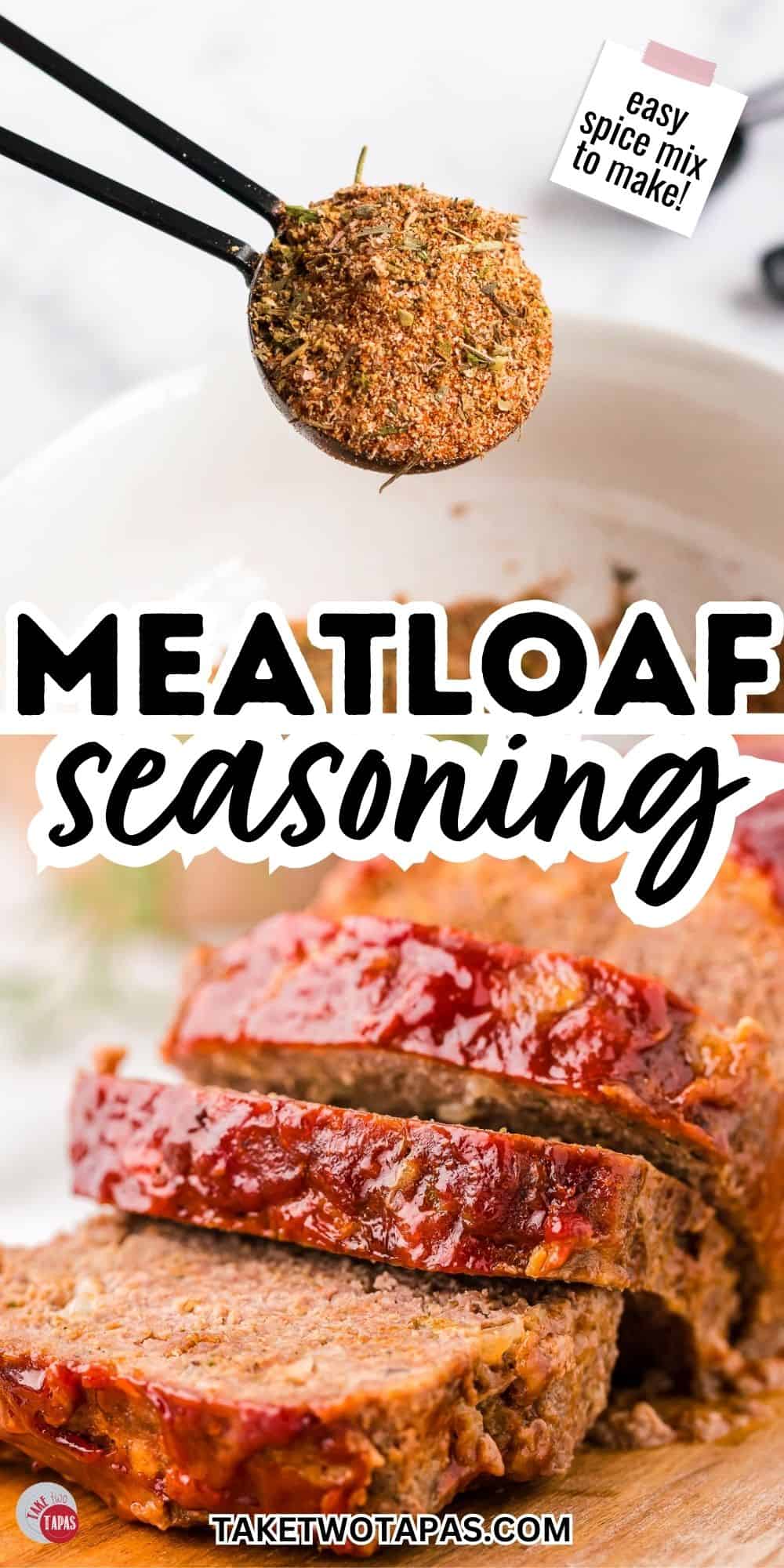 meatloaf seasoning pinterest pin image