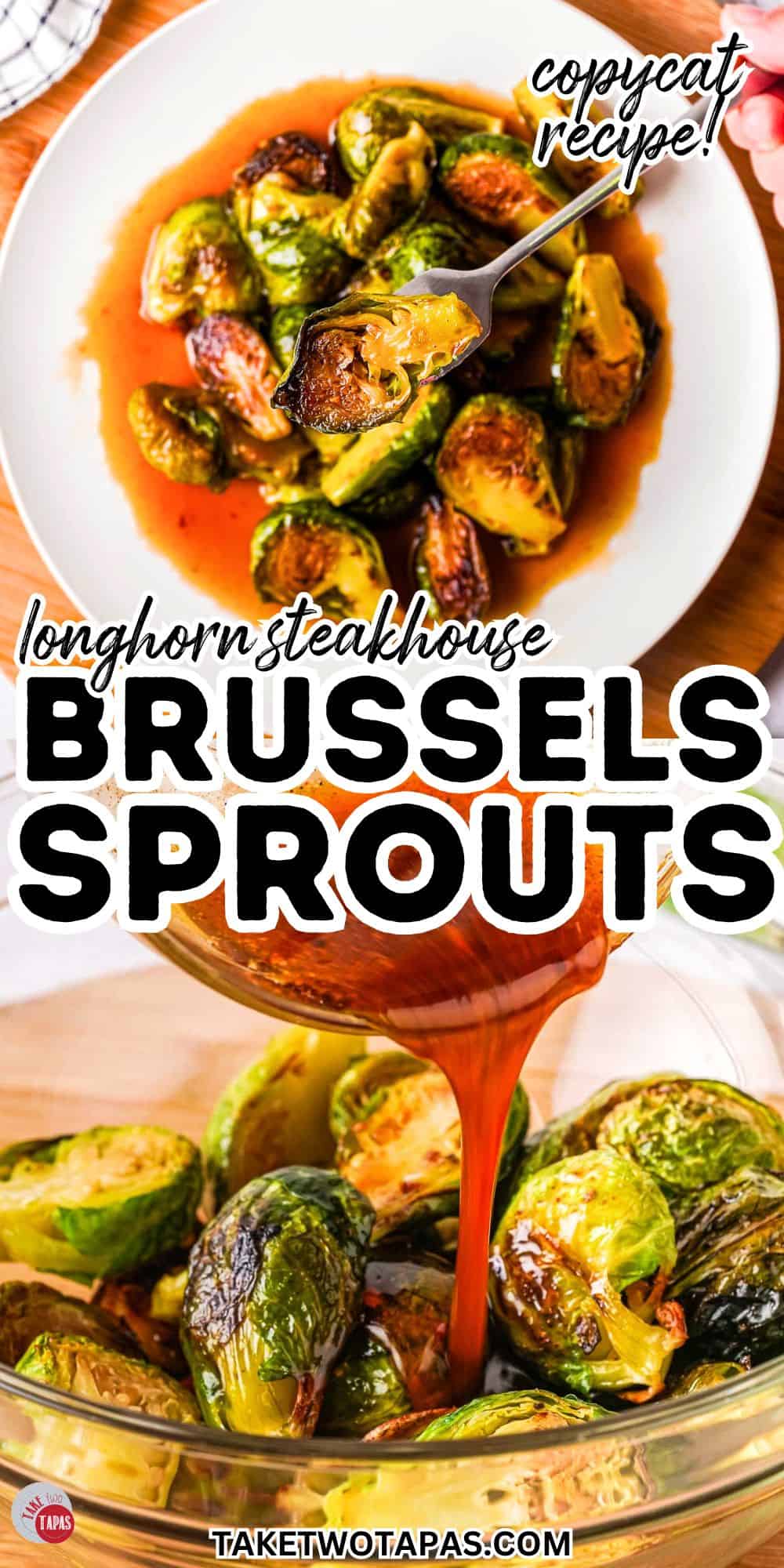 copycat longhorn steakhouse brussels sprouts on a plate