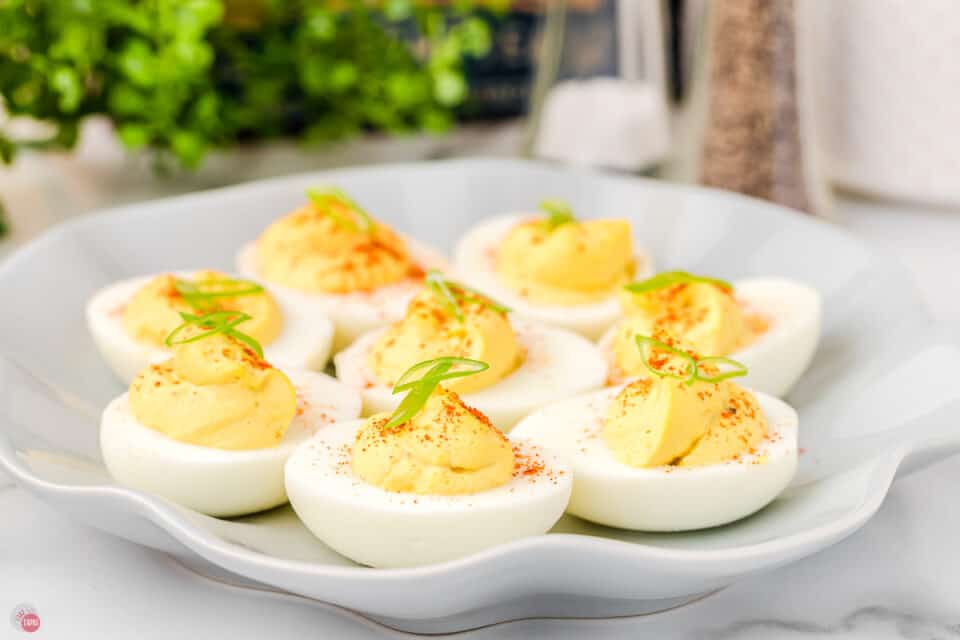 Classic Deviled Eggs (Just 4 ingredients) - Take Two Tapas