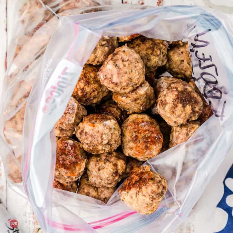 bag of frozen meatballs