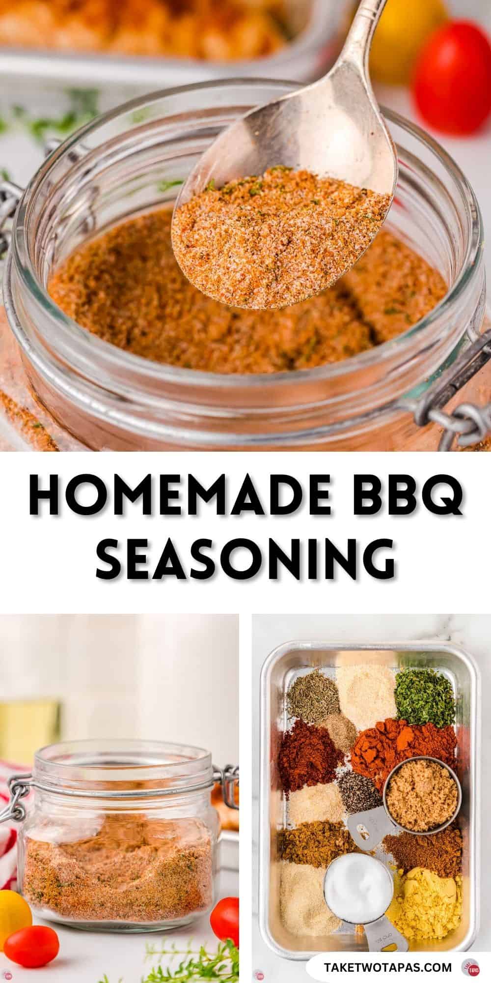 pinterest pin image for homemade bbq seasoning