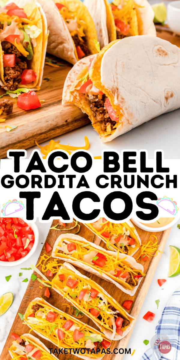 Cheesy Gordita Crunch Tacos - Take Two Tapas