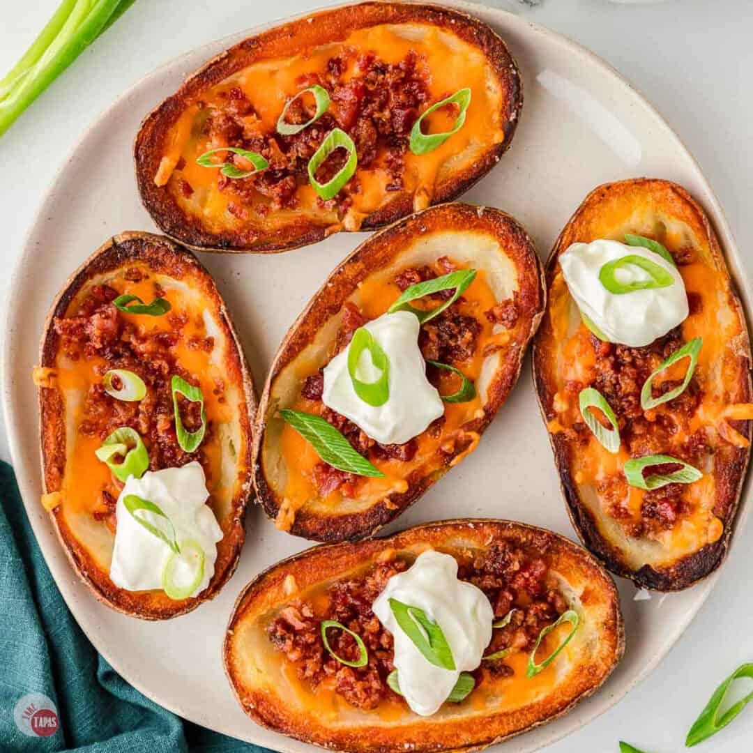 Homemade Loaded Potato Skins Easy