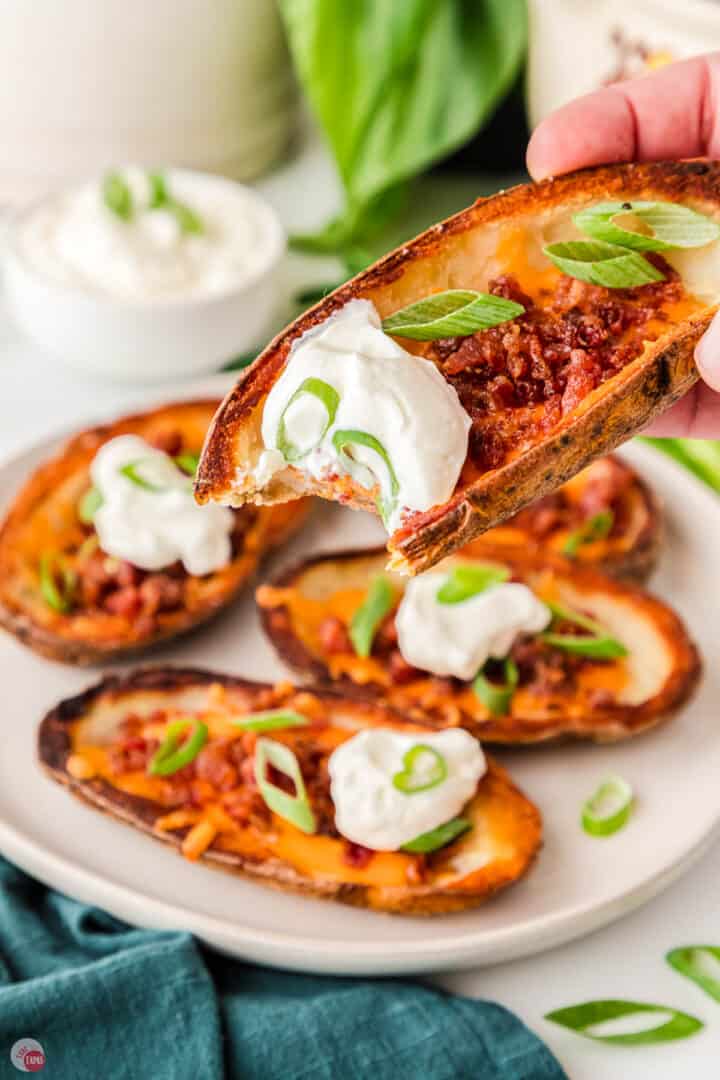 Homemade Loaded Potato Skins (Easy!)